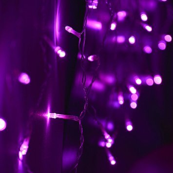 LED lampiņu virtene 10m, violeta