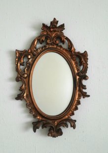 Spogulis, bronzas krāsā (mazs)  30 x 19 cm